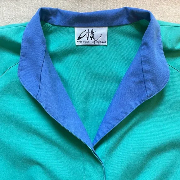 Willi of California 80s Shirt Dress with Matching Belt XL-XXL - Picture 2 of 6